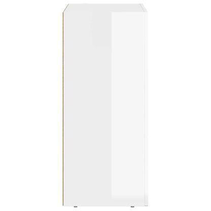 Servírovací Skříň Elst Vysoce Lesklá Bílá 59 X 35 X 80.5 Cm