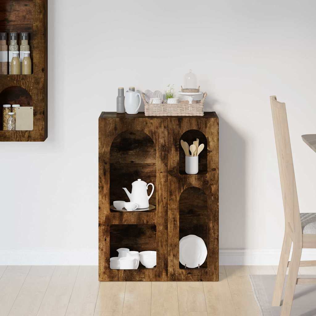 Servírovací Skříň Elst Kouřový Dub 59 X 35 X 80.5 Cm