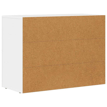 Servírovací Skříň Elst Bílá 80.5 X 35 X 59 Cm Kompozitní Dřevo
