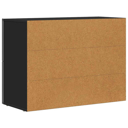 Servírovací Skříň Elst Černá 80.5 X 35 X 59 Cm Kompozitní Dřevo