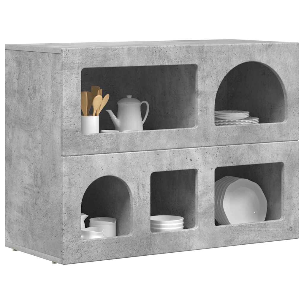 Servírovací Skříň Elst Betonově Šedá 80.5 X 35 X 59 Cm