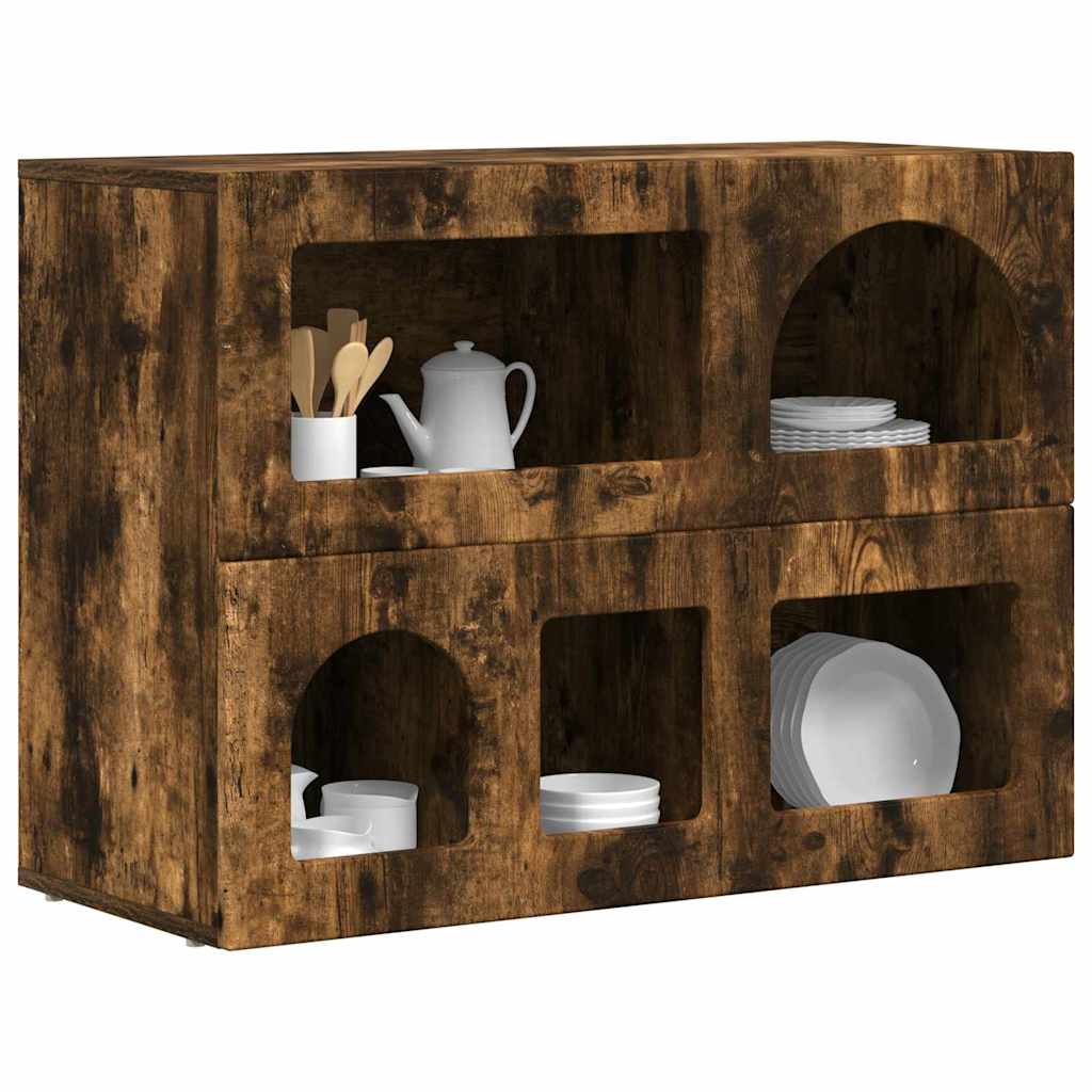 Servírovací Skříň Elst Kouřový Dub 80.5 X 35 X 59 Cm