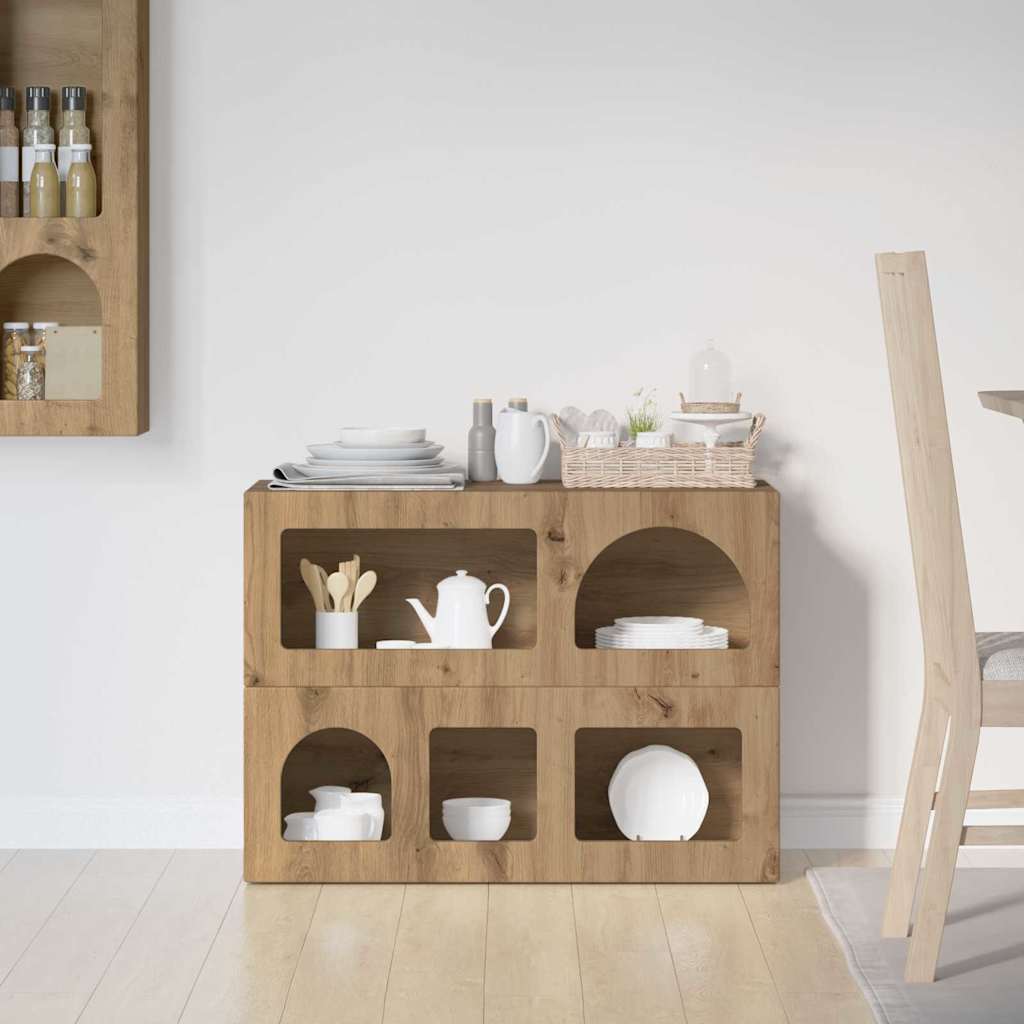 Servírovací Skříň Elst Artisanový Dub 80.5 X 35 X 59 Cm