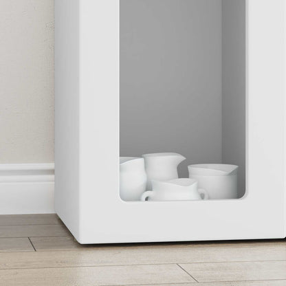 Servírovací Skříň Elst Bílá 59 X 35 X 100,5 Cm Kompozitní Dřevo