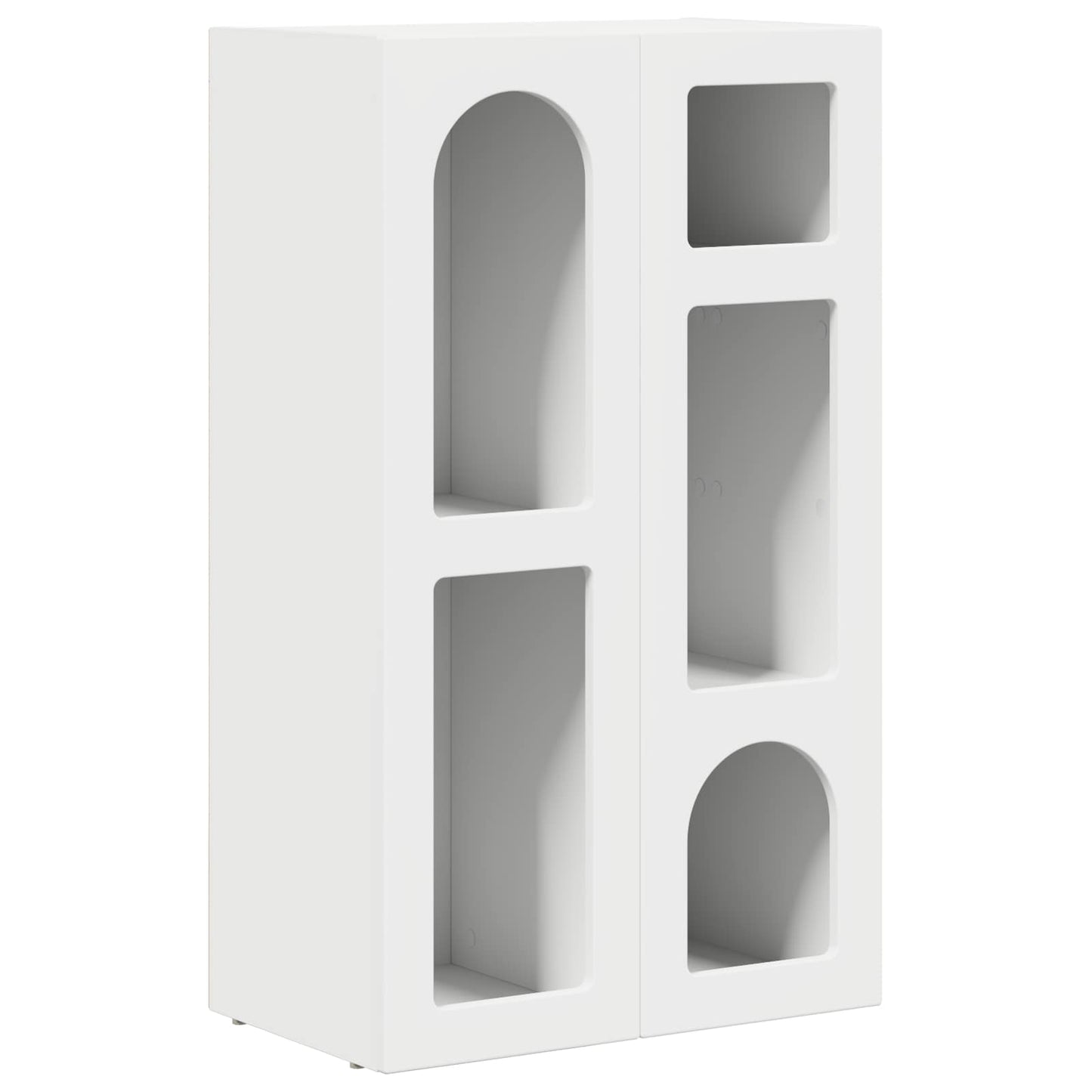 Servírovací Skříň Elst Bílá 59 X 35 X 100,5 Cm Kompozitní Dřevo