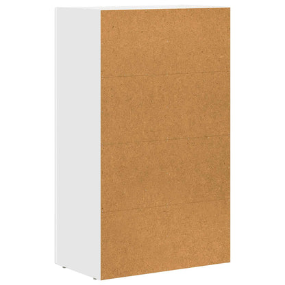 Servírovací Skříň Elst Bílá 59 X 35 X 100,5 Cm Kompozitní Dřevo