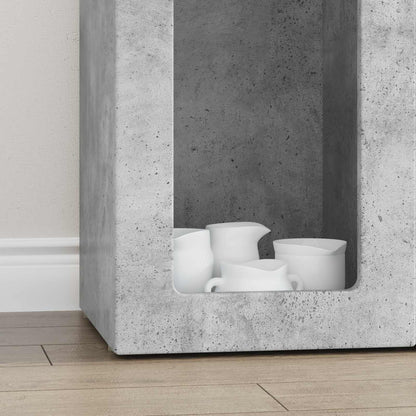 Servírovací Skříň Elst Betonově Šedá 59 X 35 X 100,5 Cm