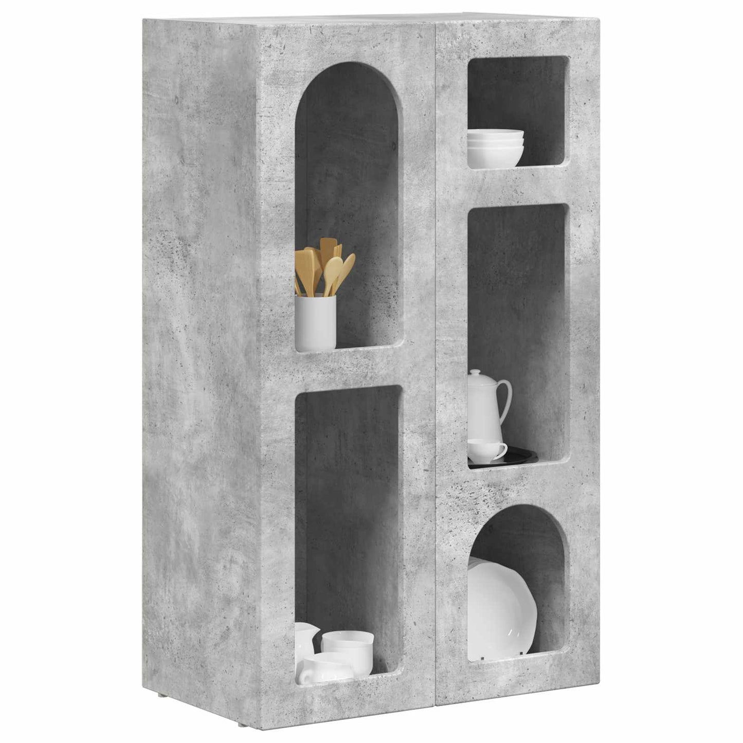 Servírovací Skříň Elst Betonově Šedá 59 X 35 X 100,5 Cm
