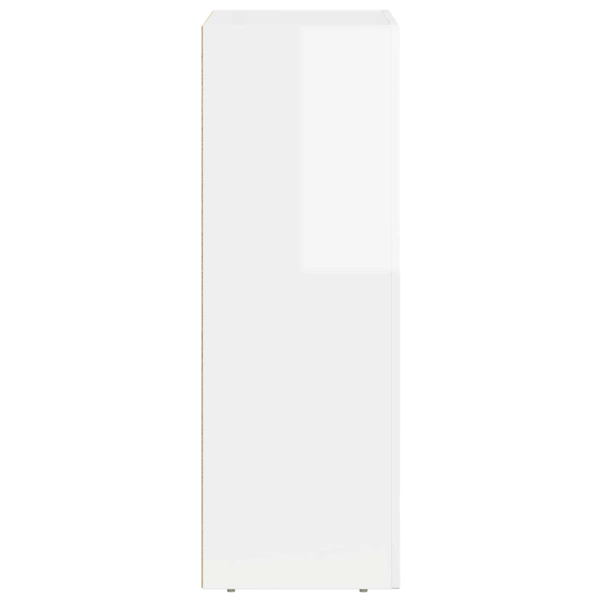 Servírovací Skříň Elst Vysoce Lesklá Bílá 59 X 35 X 100,5 Cm