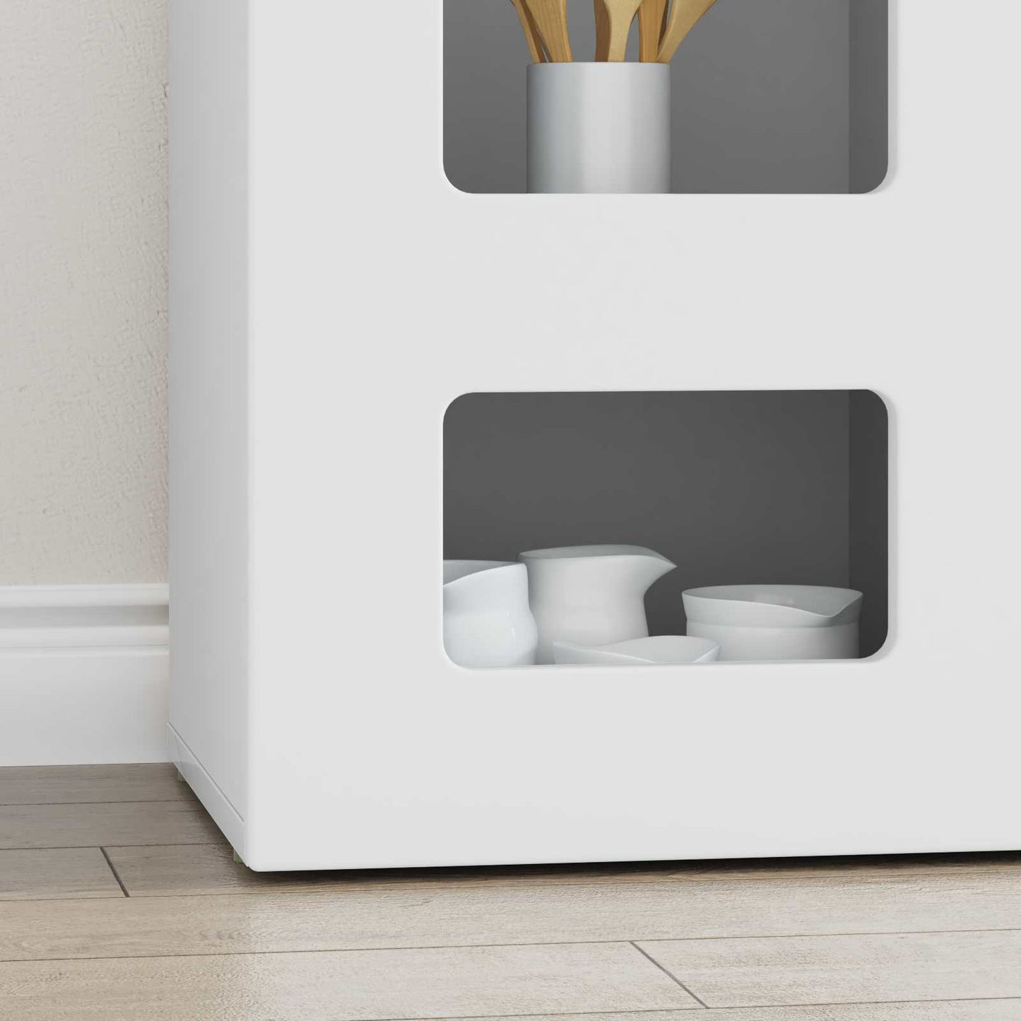 Servírovací Skříň Elst Bílá 100 X 35 X 59 Cm Kompozitní Dřevo