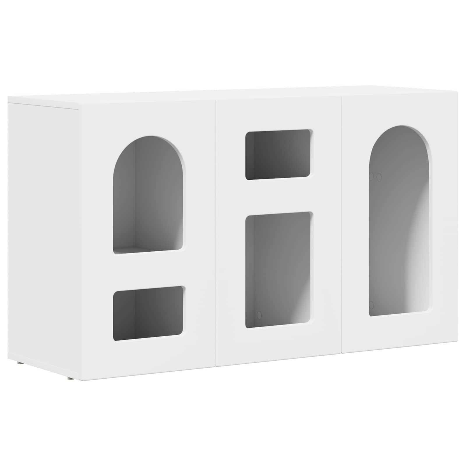 Servírovací Skříň Elst Bílá 100 X 35 X 59 Cm Kompozitní Dřevo