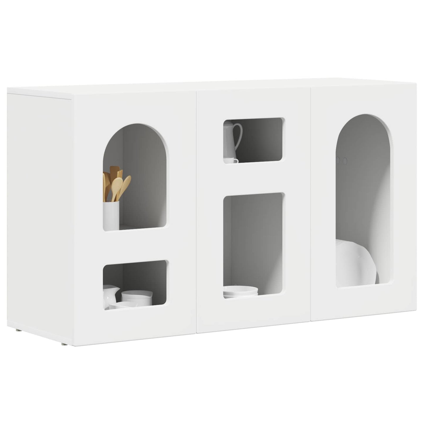 Servírovací Skříň Elst Bílá 100 X 35 X 59 Cm Kompozitní Dřevo