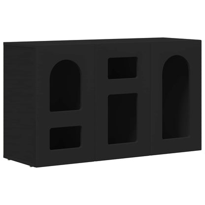 Servírovací Skříň Elst Černá 100 X 35 X 59 Cm Kompozitní Dřevo