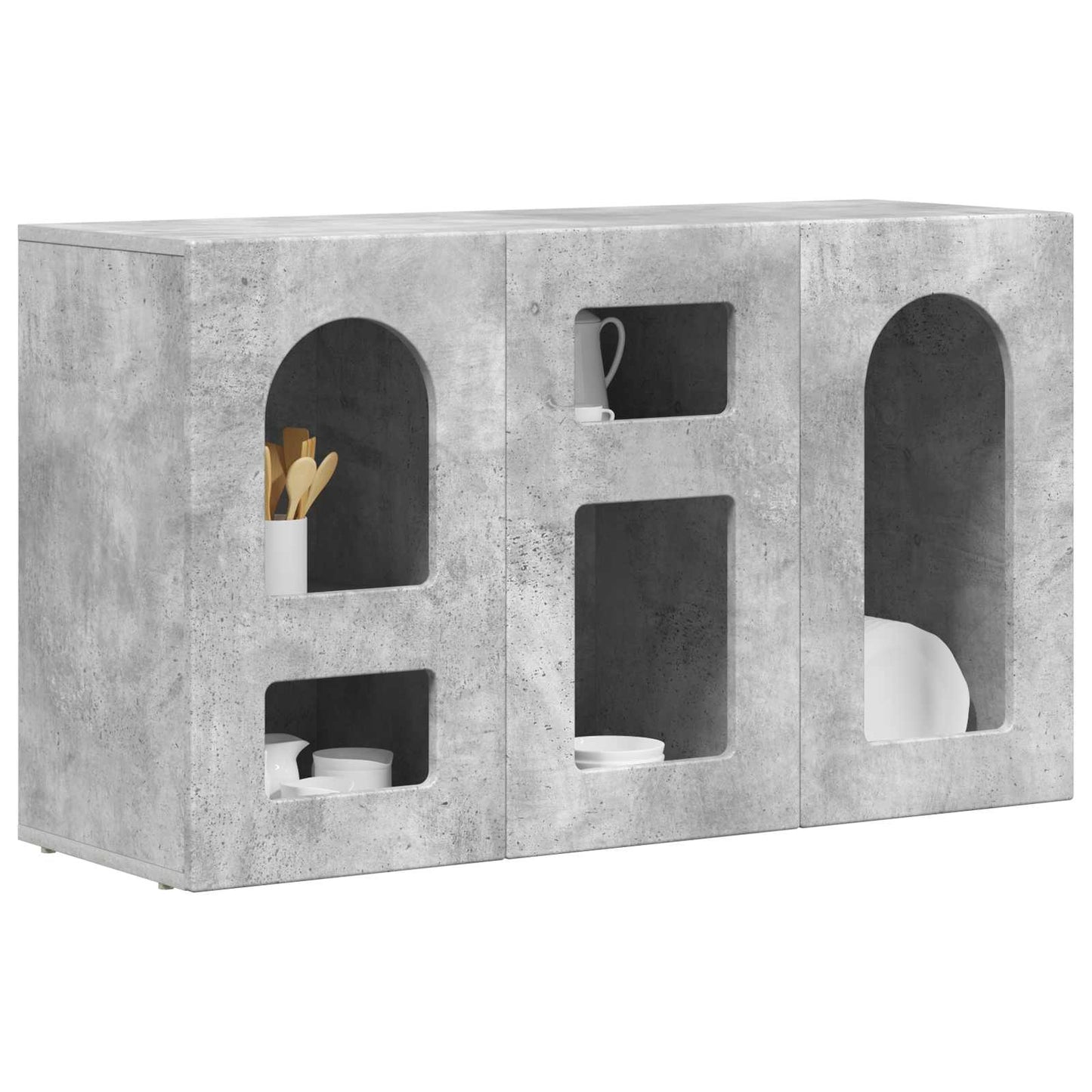 Servírovací Skříň Elst Betonově Šedá 100 X 35 X 59 Cm