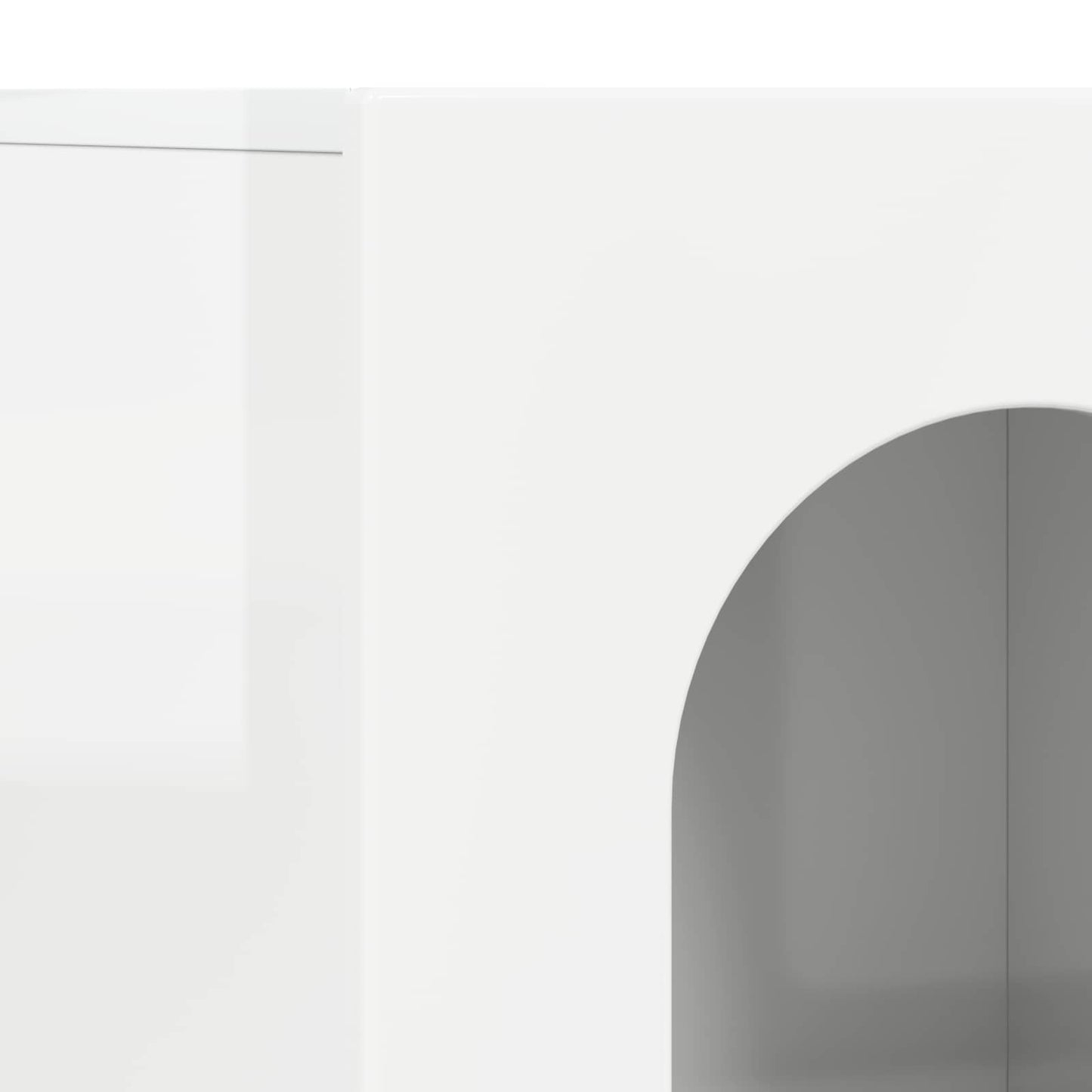 Servírovací Skříň Elst Vysoce Lesklá Bílá 100 X 35 X 59 Cm