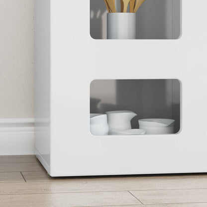 Servírovací Skříň Elst Vysoce Lesklá Bílá 100 X 35 X 59 Cm