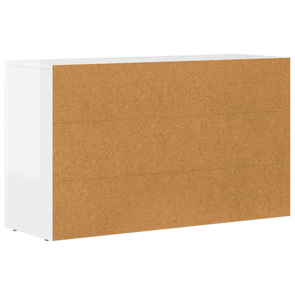 Servírovací Skříň Elst Vysoce Lesklá Bílá 100 X 35 X 59 Cm
