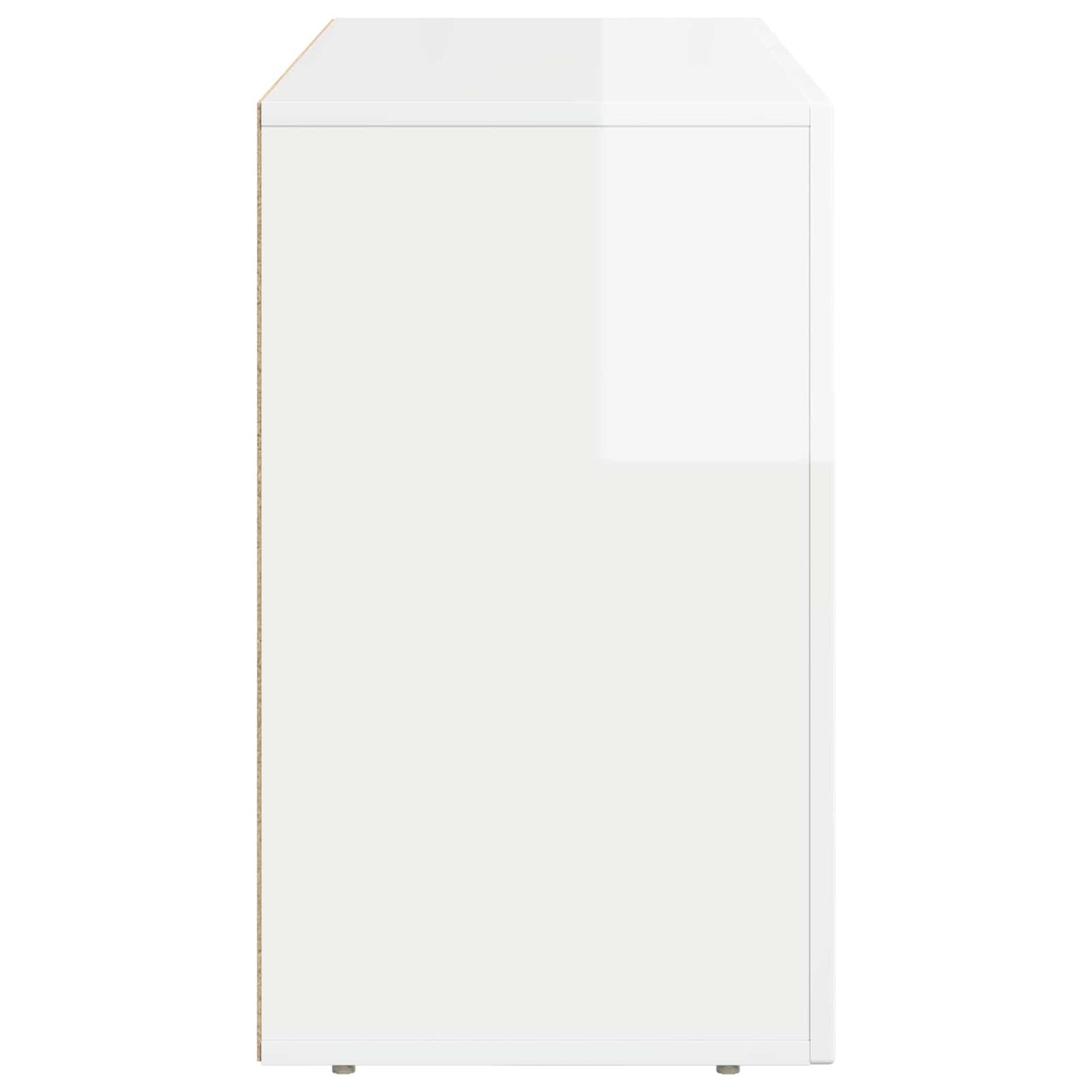 Servírovací Skříň Elst Vysoce Lesklá Bílá 100 X 35 X 59 Cm