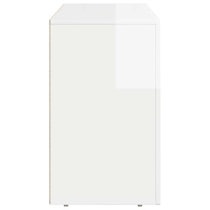 Servírovací Skříň Elst Vysoce Lesklá Bílá 100 X 35 X 59 Cm