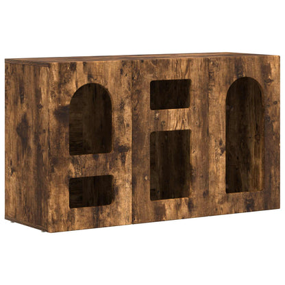 Servírovací Skříň Elst Kouřový Dub 100 X 35 X 59 Cm