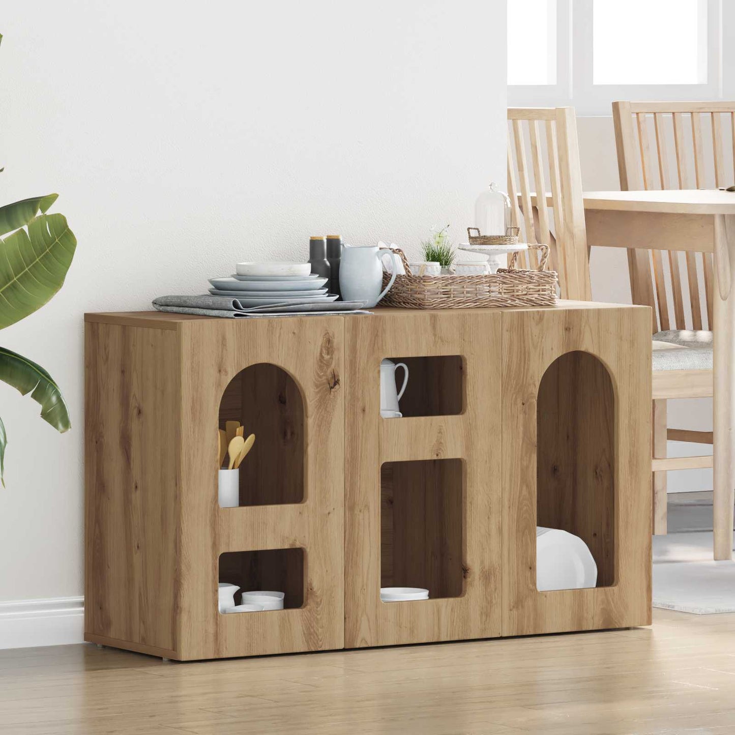 Servírovací Skříň Elst Artisanový Dub 100 X 35 X 59 Cm