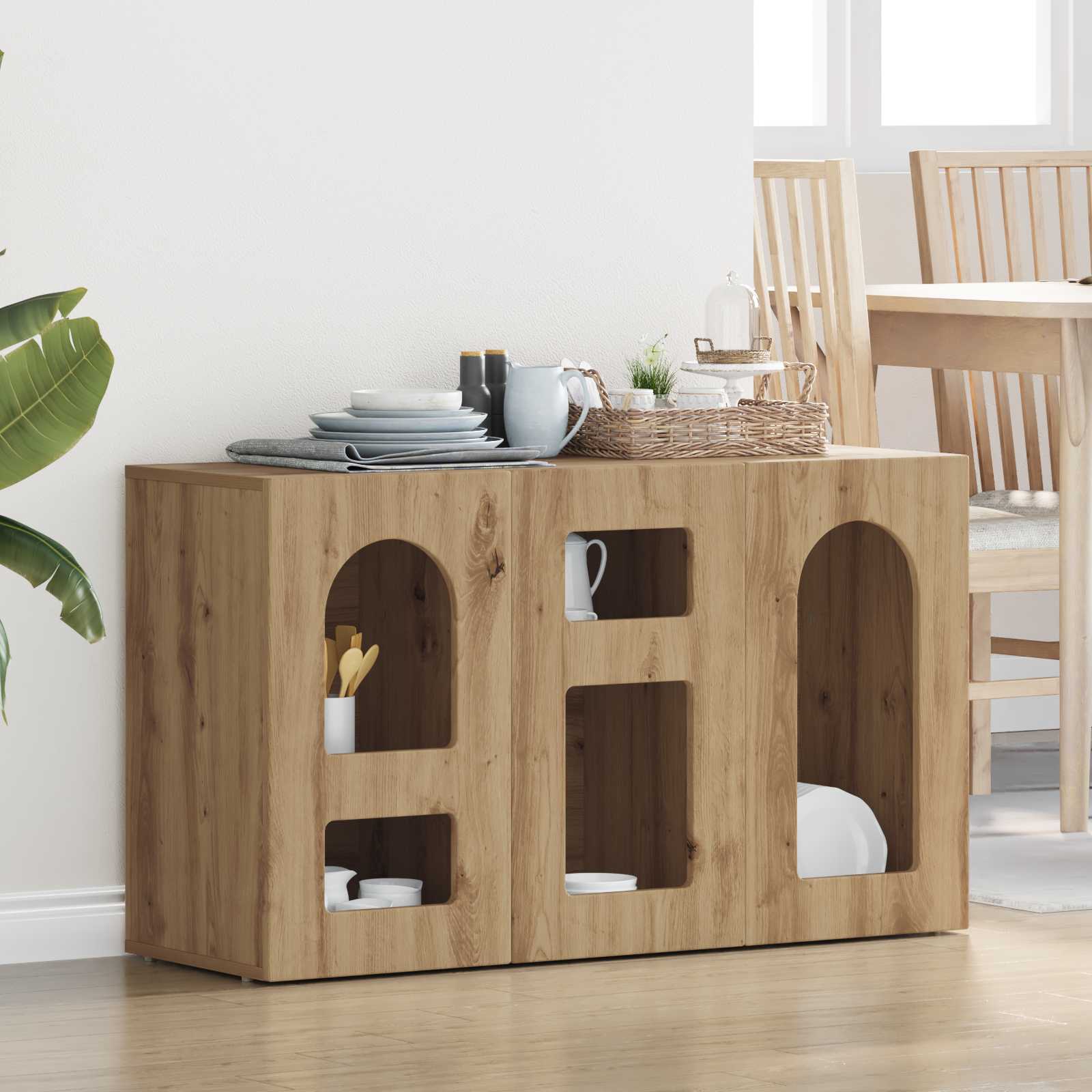 Servírovací Skříň Elst Artisanový Dub 100 X 35 X 59 Cm