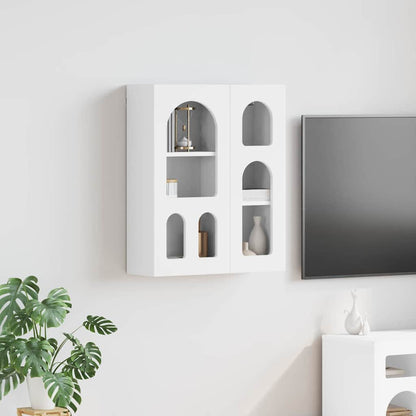 Závěsná Skříňka Elst Bílá 59 X 20 X 71,5 Cm Kompozitní Dřevo