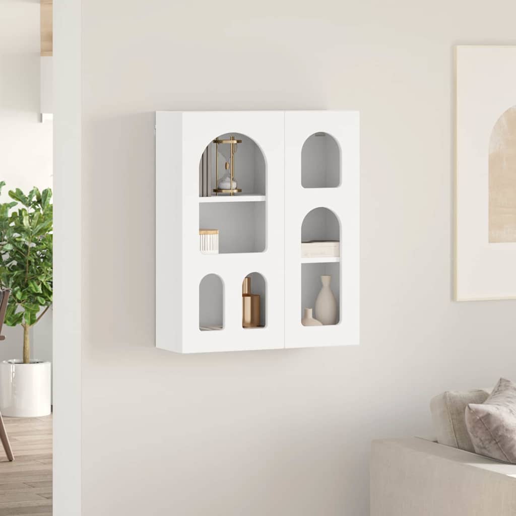 Závěsná Skříňka Elst Bílá 59 X 20 X 71,5 Cm Kompozitní Dřevo