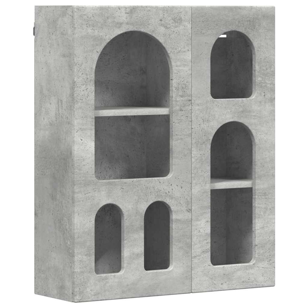 Závěsná Skříňka S Policí Elst Betonově Šedá 59 X 20 X 71,5 Cm