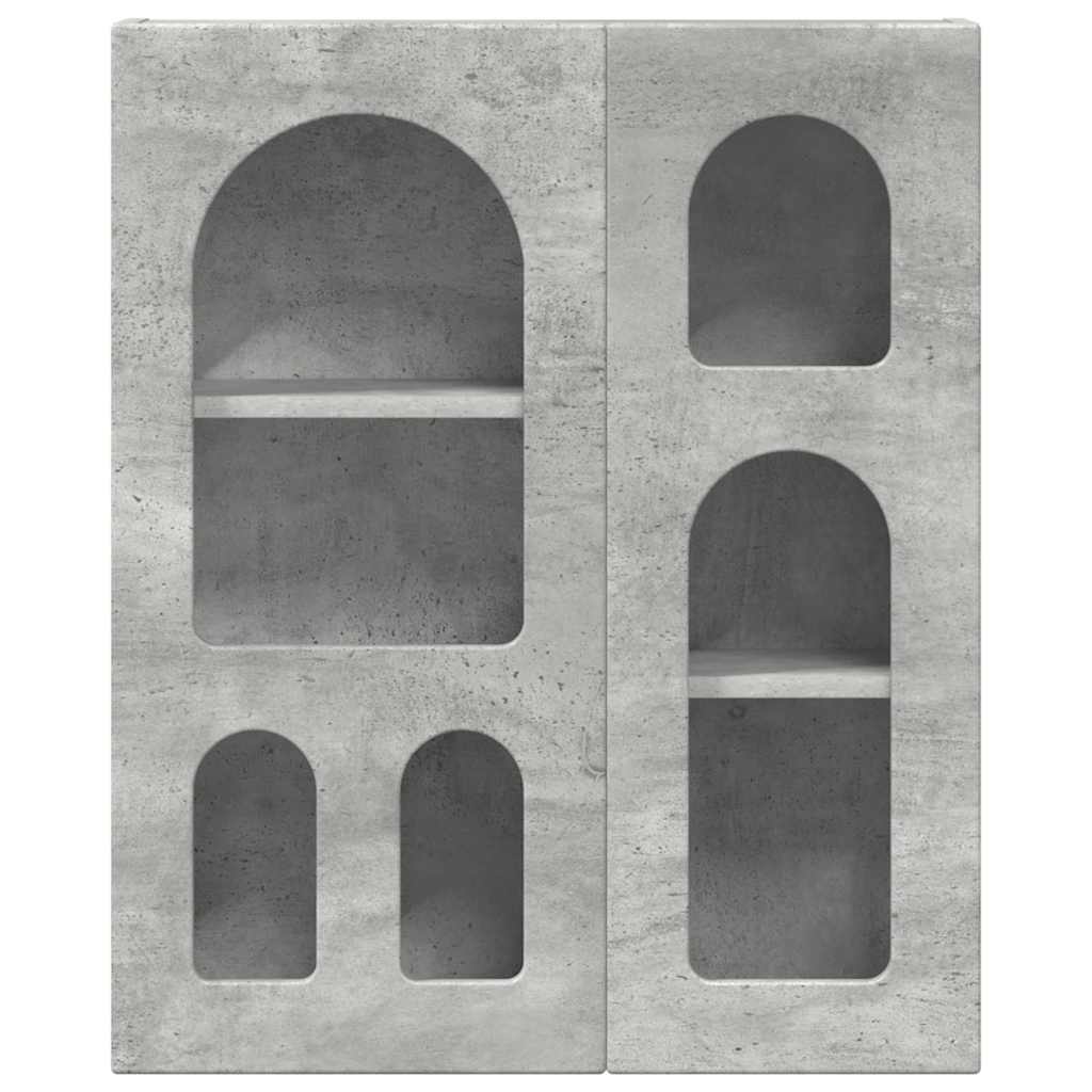 Závěsná Skříňka S Policí Elst Betonově Šedá 59 X 20 X 71,5 Cm