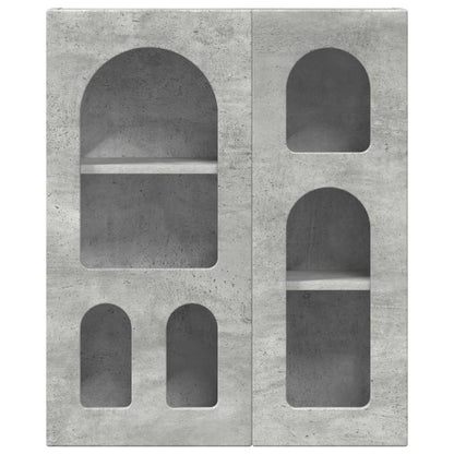 Závěsná Skříňka S Policí Elst Betonově Šedá 59 X 20 X 71,5 Cm