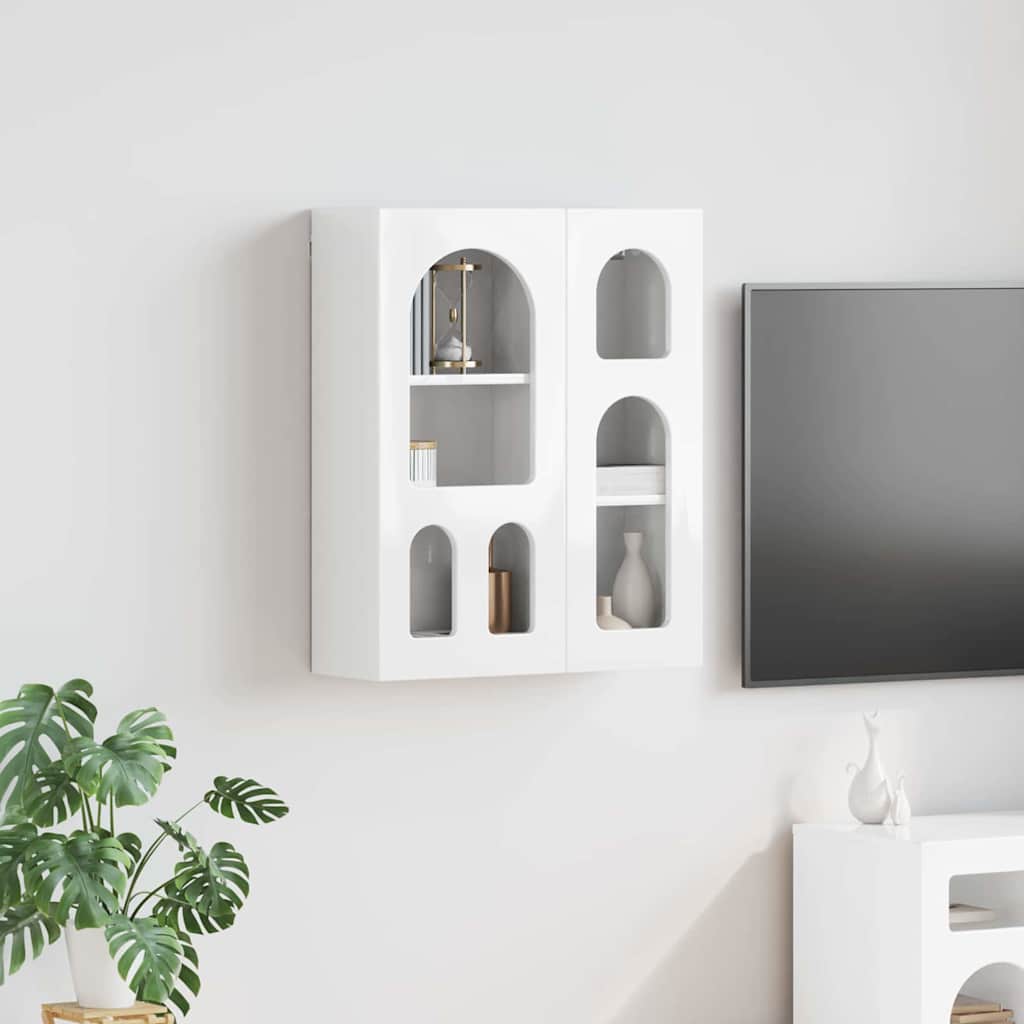 Závěsná Skříňka Elst Bílá S Vysokým Leskem 59 X 20 X 71,5 Cm