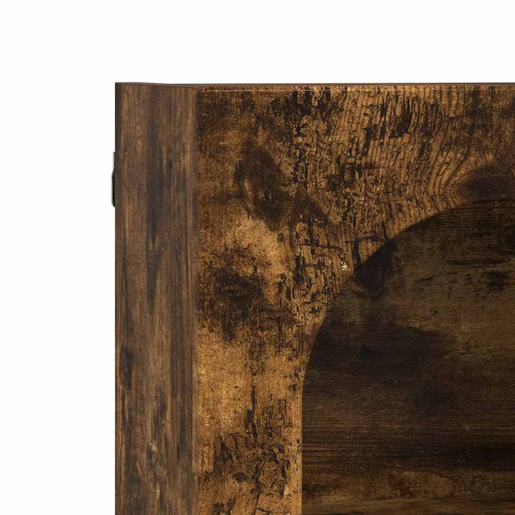Závěsná Skříňka S Policí Elst Kouřový Dub 59 X 20 X 71,5 Cm