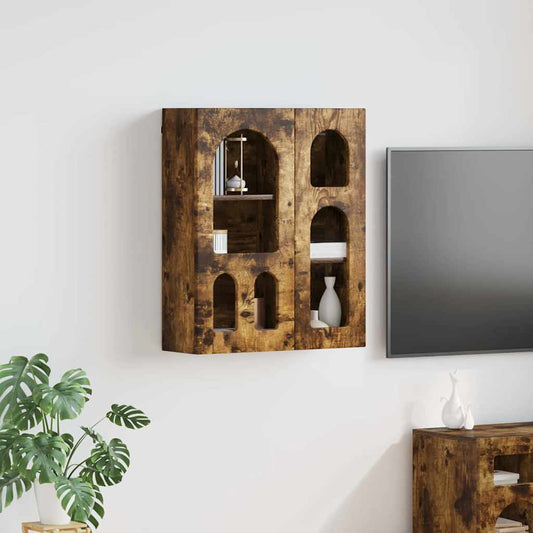 Závěsná Skříňka S Policí Elst Kouřový Dub 59 X 20 X 71,5 Cm