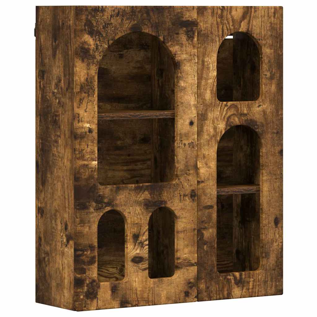 Závěsná Skříňka S Policí Elst Kouřový Dub 59 X 20 X 71,5 Cm