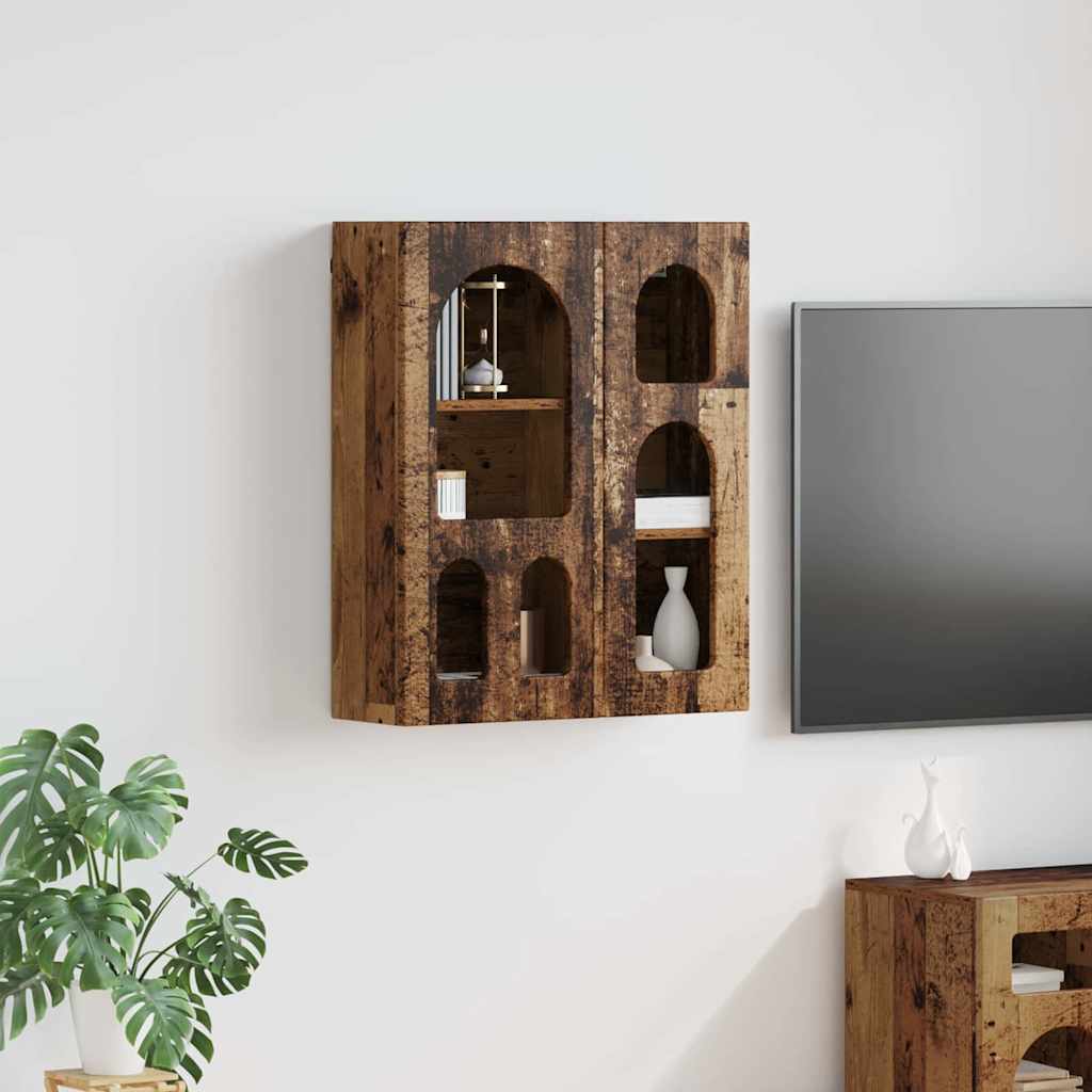 Závěsná Skříňka S Policí Elst Staré Dřevo 59 X 20 X 71,5 Cm