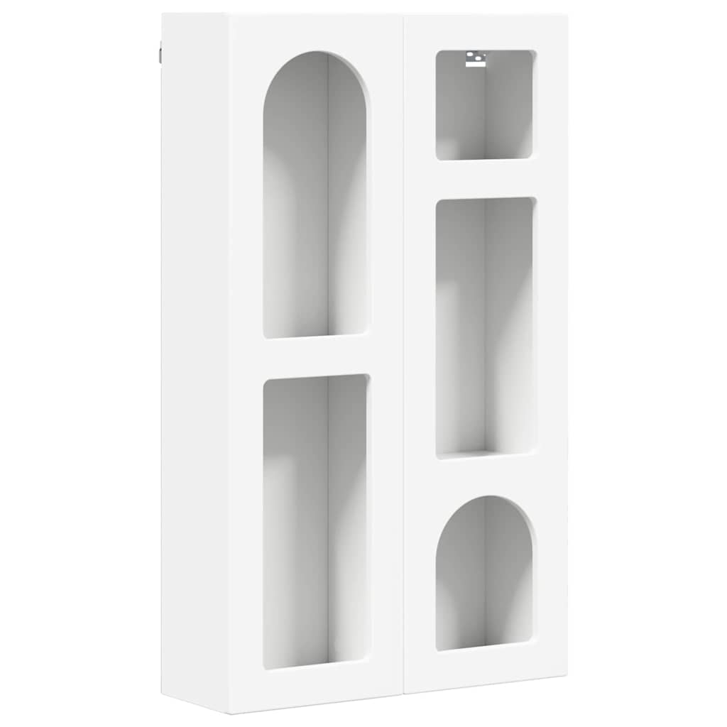 Závěsná Skříňka Elst Bílá 59 X 20 X 100 Cm Kompozitní Dřevo