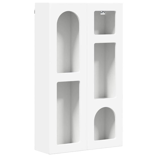 Závěsná Skříňka Elst Bílá 59 X 20 X 100 Cm Kompozitní Dřevo