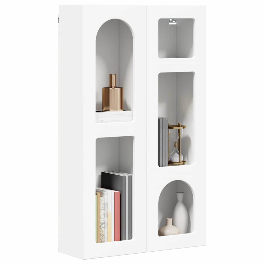Závěsná Skříňka Elst Bílá 59 X 20 X 100 Cm Kompozitní Dřevo