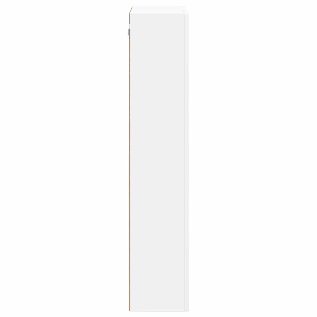 Závěsná Skříňka Elst Bílá 59 X 20 X 100 Cm Kompozitní Dřevo