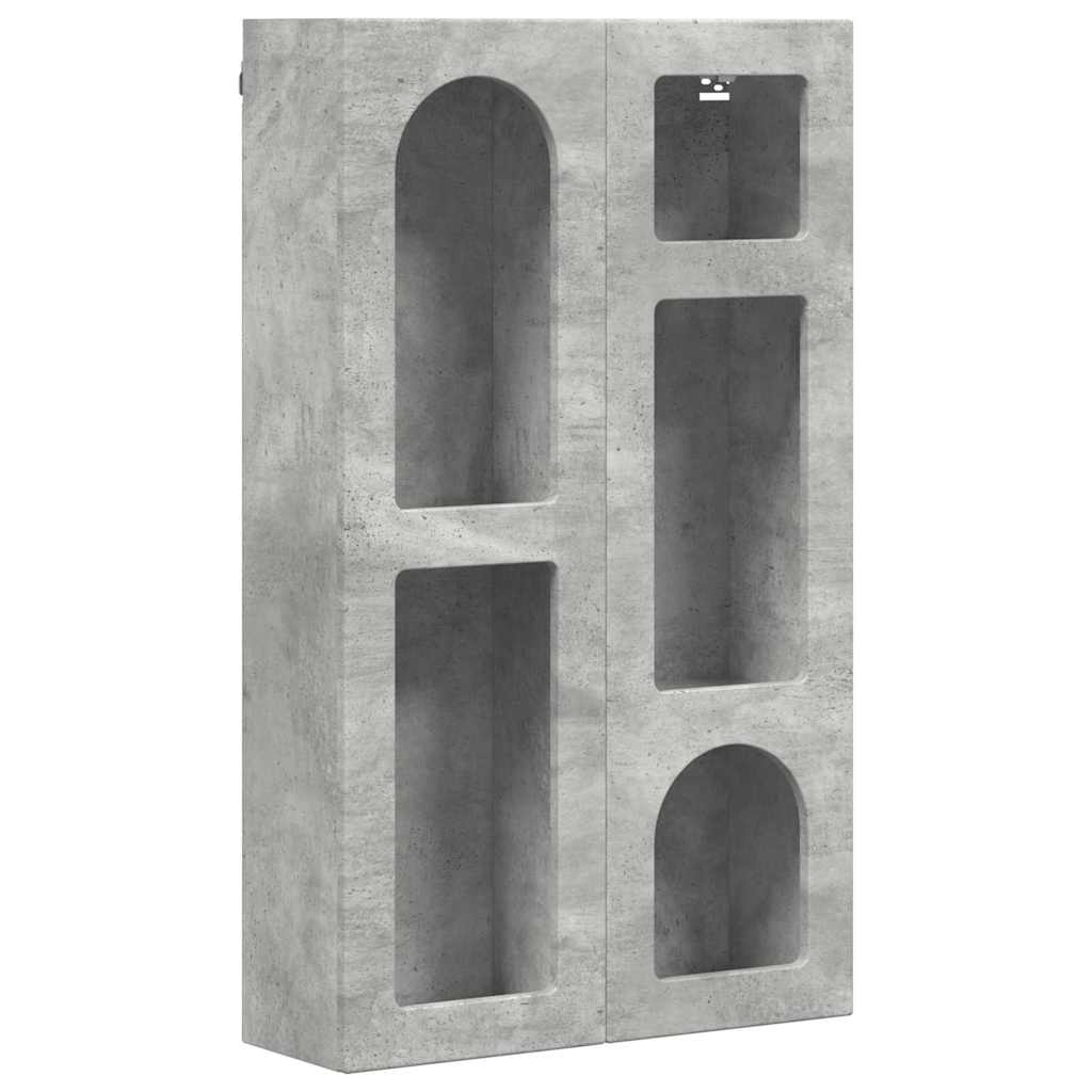 Závěsná Skříňka S Policí Elst Betonově Šedá 59 X 20 X 100 Cm