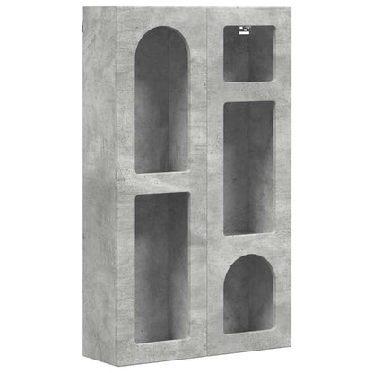 Závěsná Skříňka S Policí Elst Betonově Šedá 59 X 20 X 100 Cm