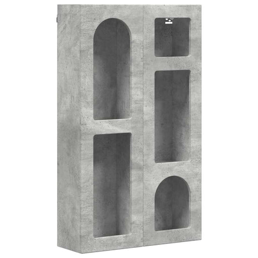 Závěsná Skříňka S Policí Elst Betonově Šedá 59 X 20 X 100 Cm