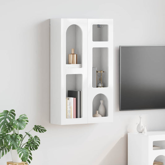Závěsná Skříňka Elst Bílá S Vysokým Leskem 59 X 20 X 100 Cm