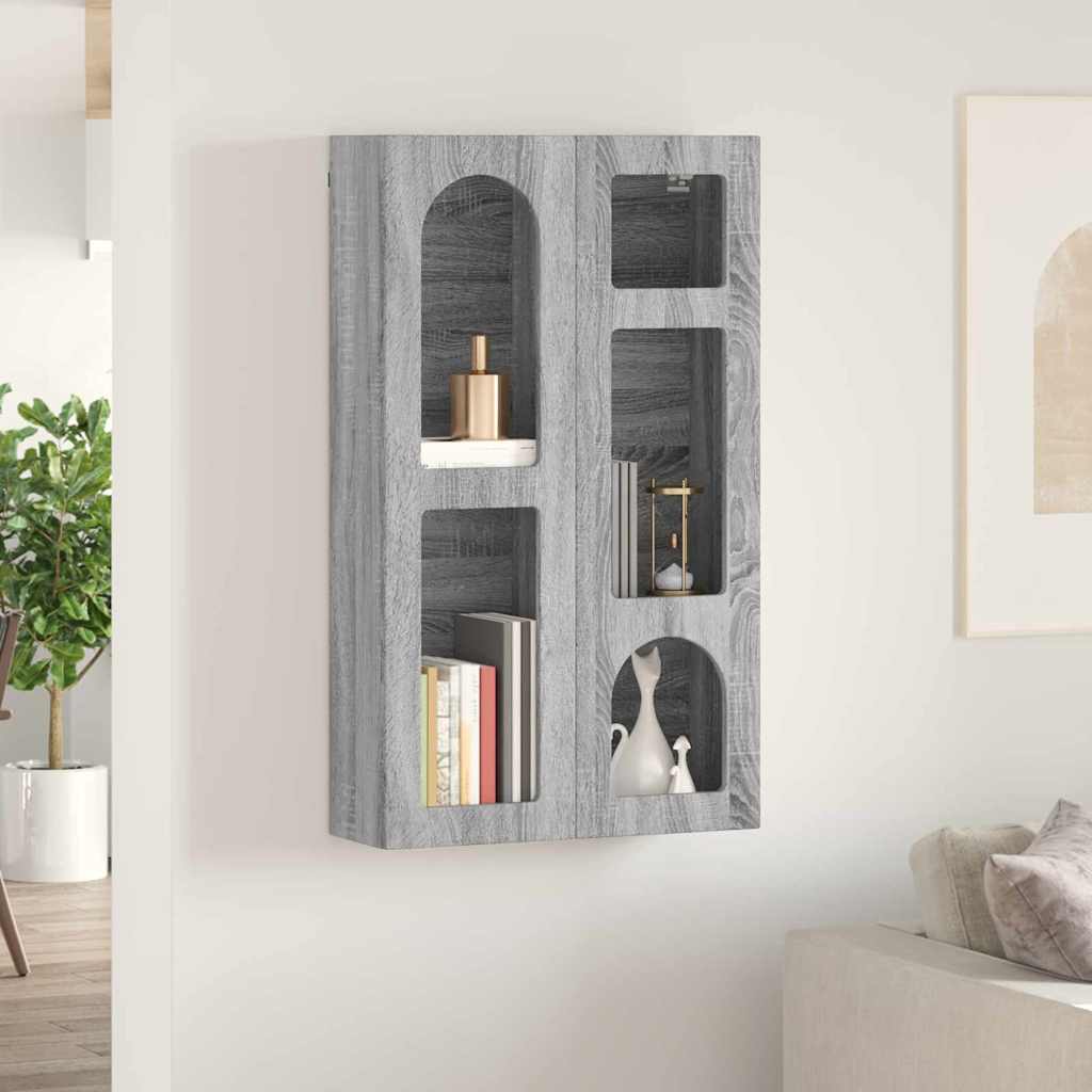 Závěsná Skříňka S Policí Elst Šedý Sonoma 59 X 20 X 100 Cm