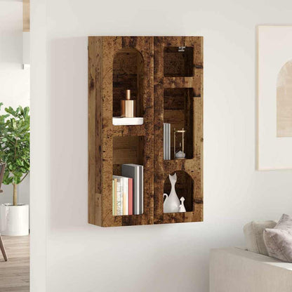 Závěsná Skříňka S Policí Elst Staré Dřevo 59 X 20 X 100 Cm