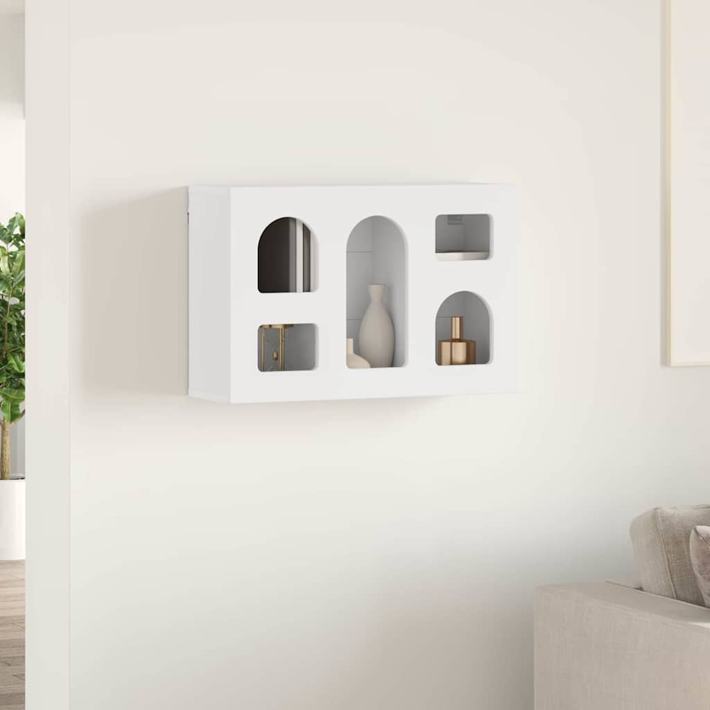 Závěsná Skříňka Elst Bílá 60 X 20 X 40 Cm Kompozitní Dřevo