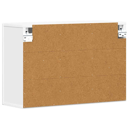 Závěsná Skříňka Elst Bílá 60 X 20 X 40 Cm Kompozitní Dřevo