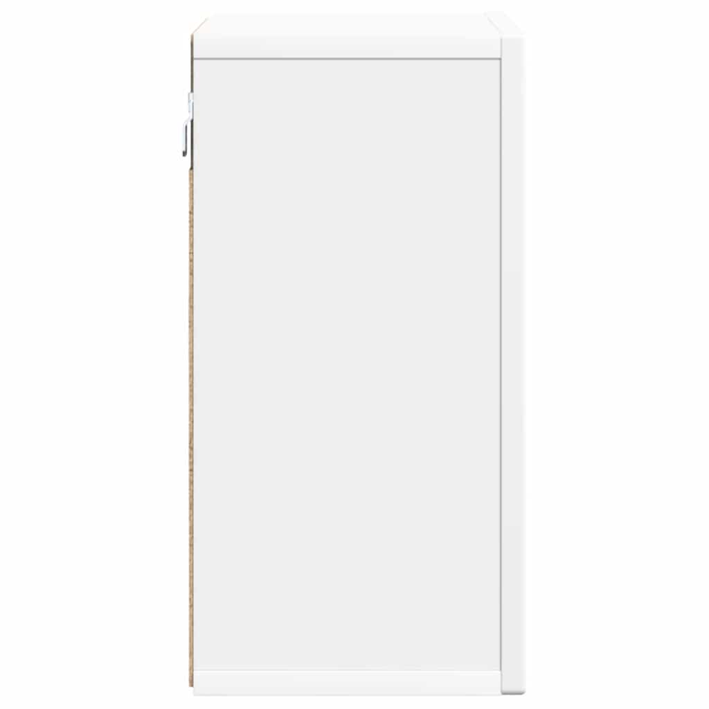 Závěsná Skříňka Elst Bílá 60 X 20 X 40 Cm Kompozitní Dřevo