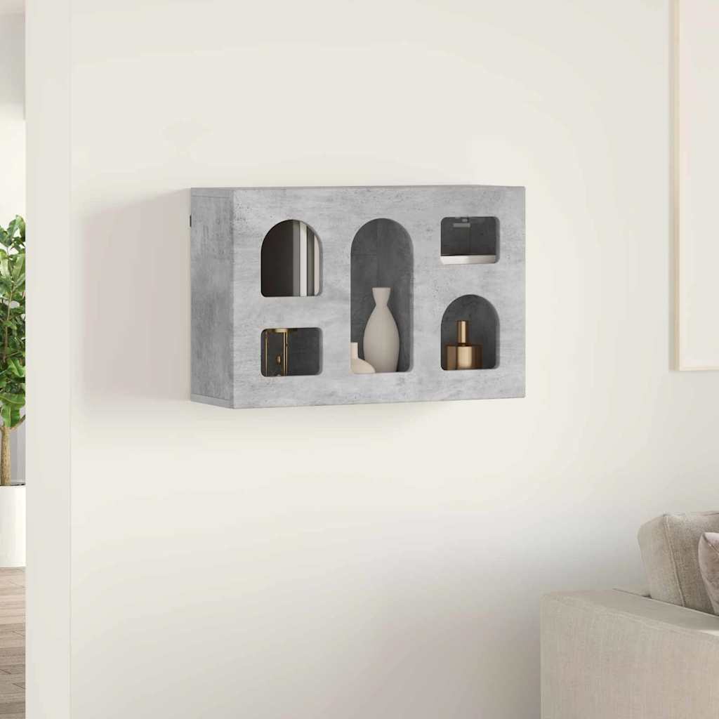 Závěsná Skříňka S Policí Elst Betonově Šedá 60 X 20 X 40 Cm